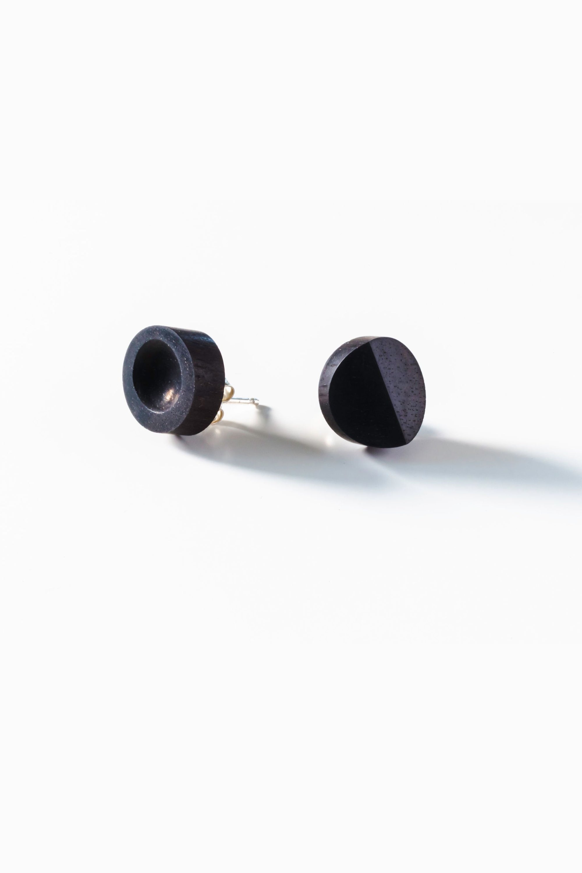 Peeks & Valleys Ebony Stud Earrings