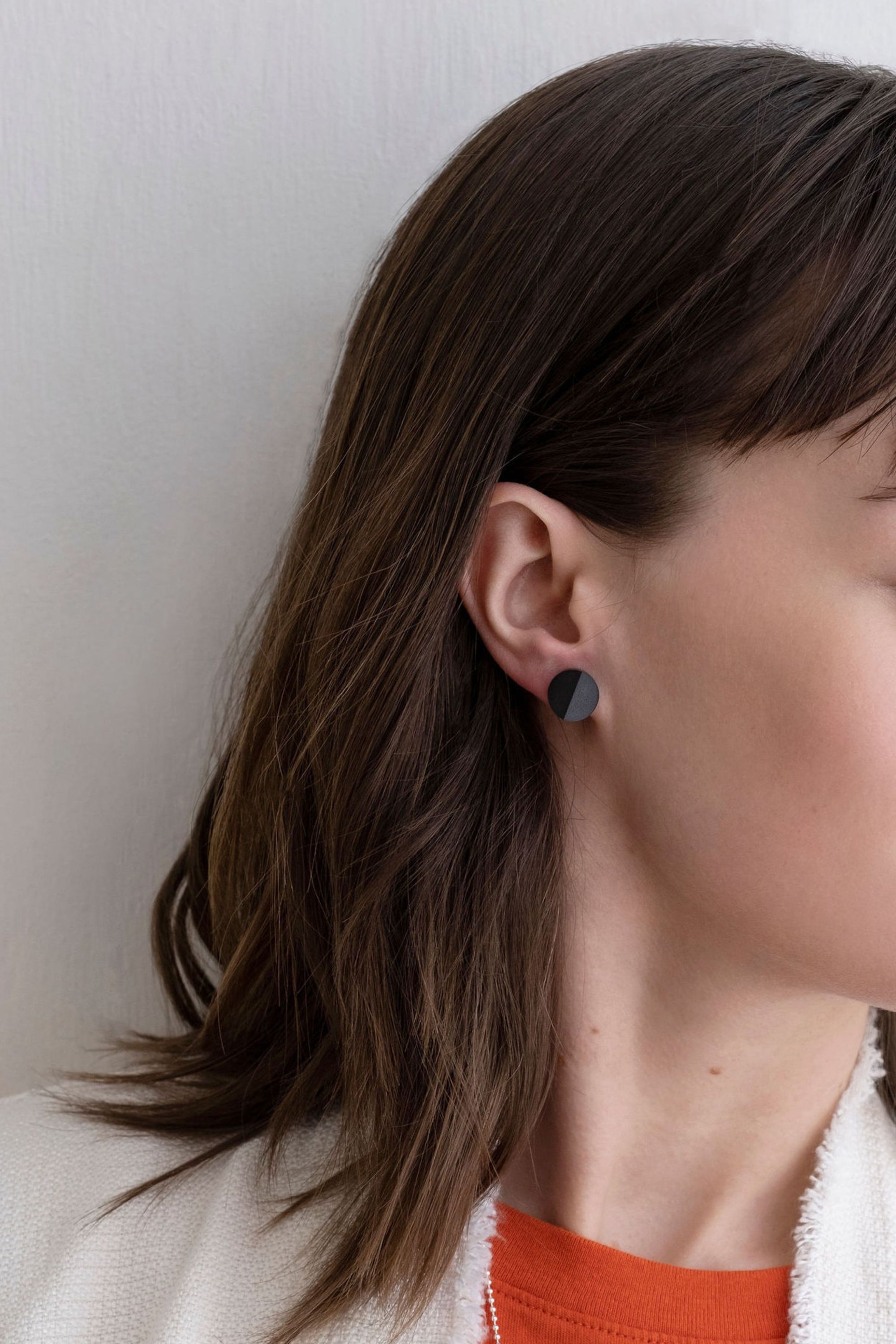 Peeks & Valleys Ebony Stud Earrings