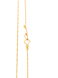 Gold Singapore Chain with Custom Clasp