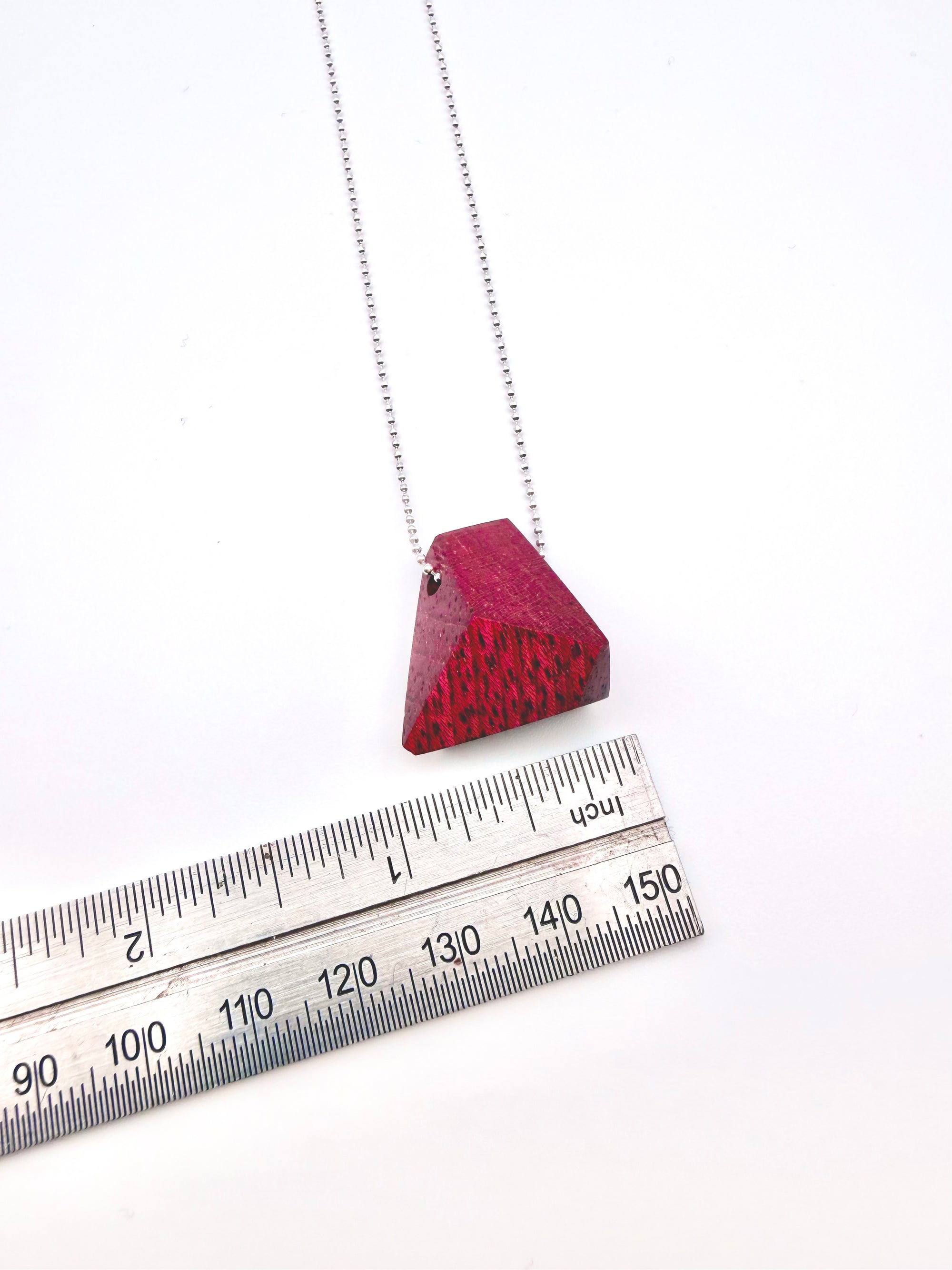 Purple Heart 18” Diamond Cut Bead Chain