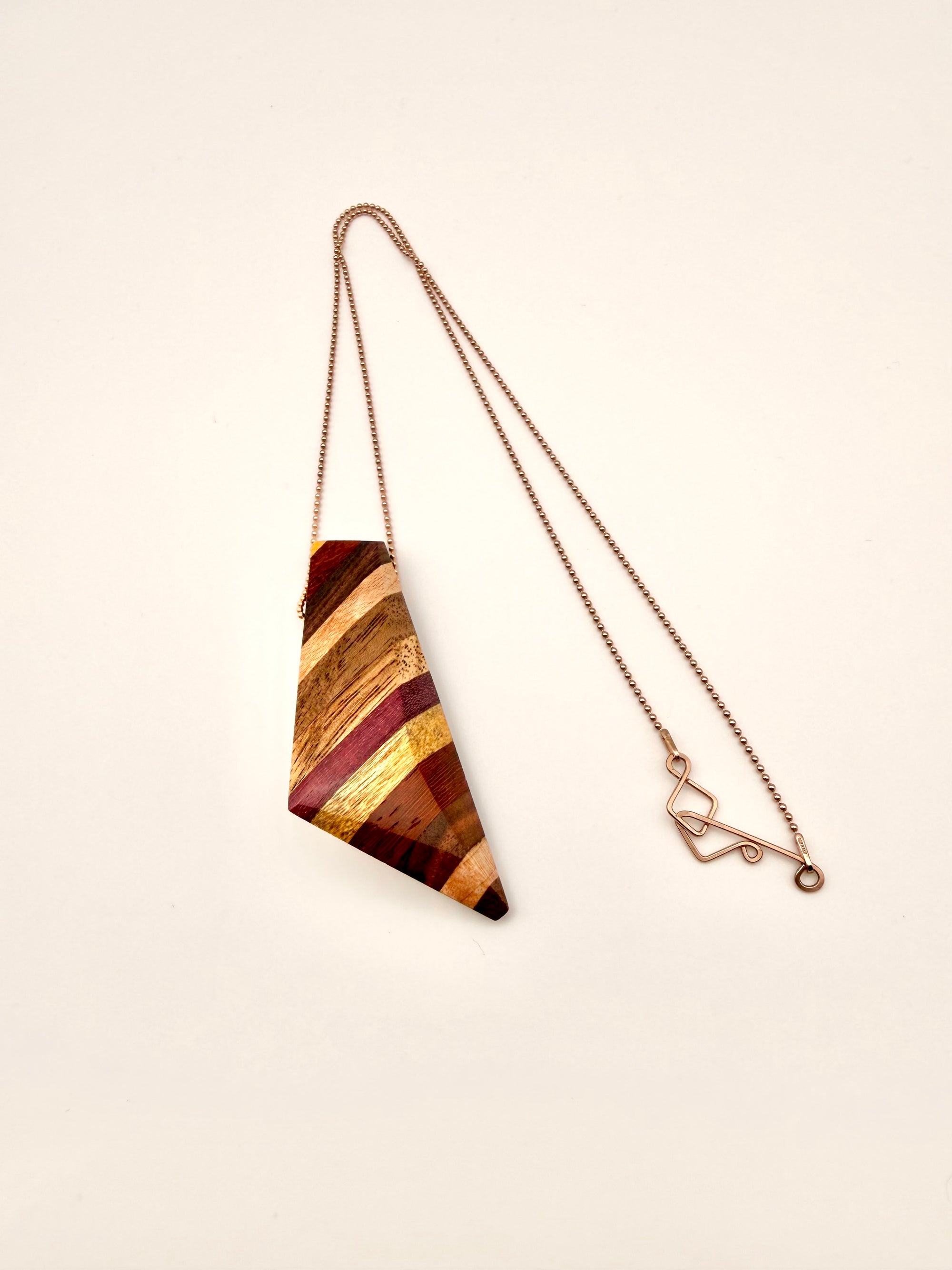 Rainbow Wood Pendant