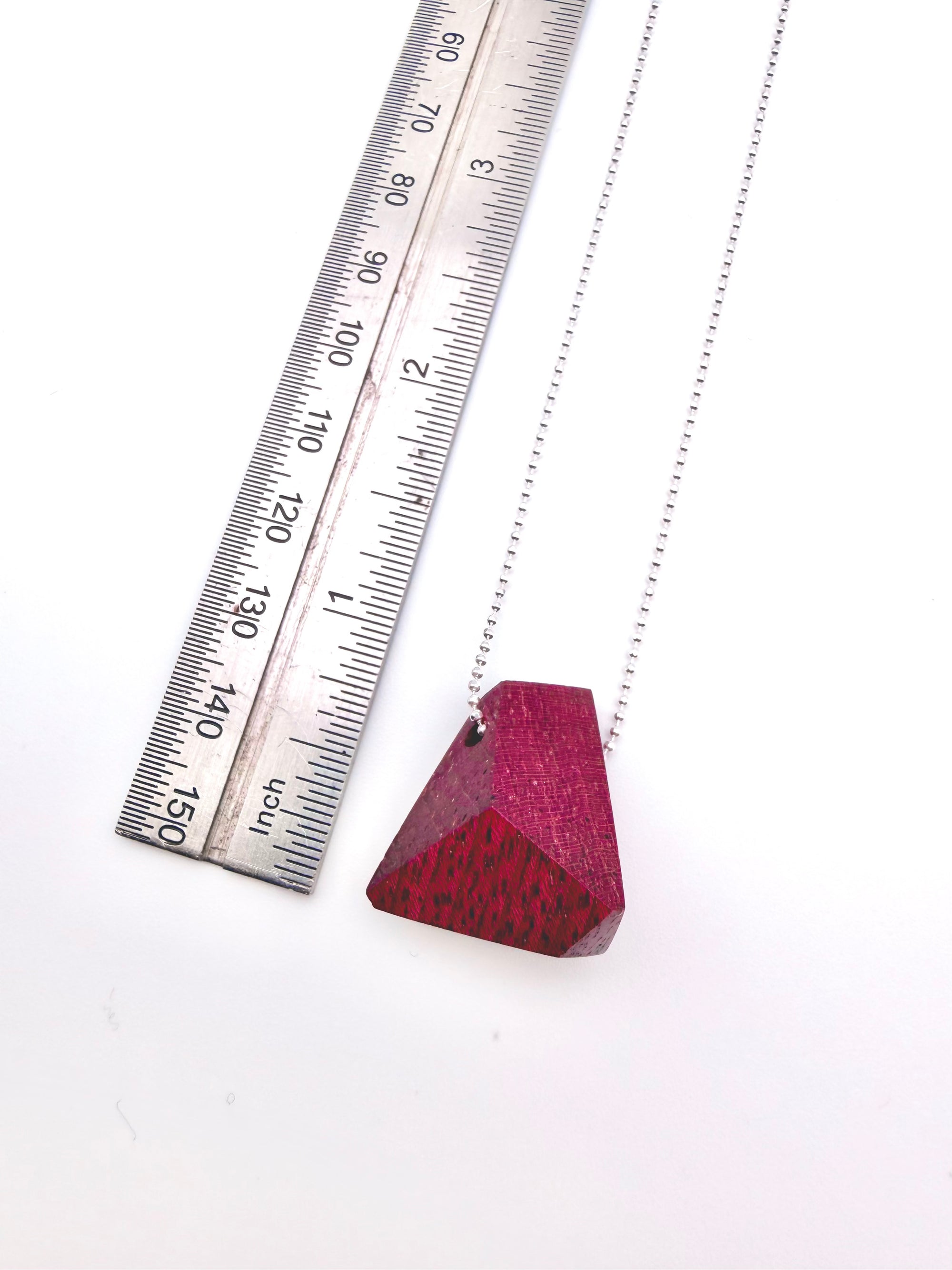 Purple Heart 18” Diamond Cut Bead Chain