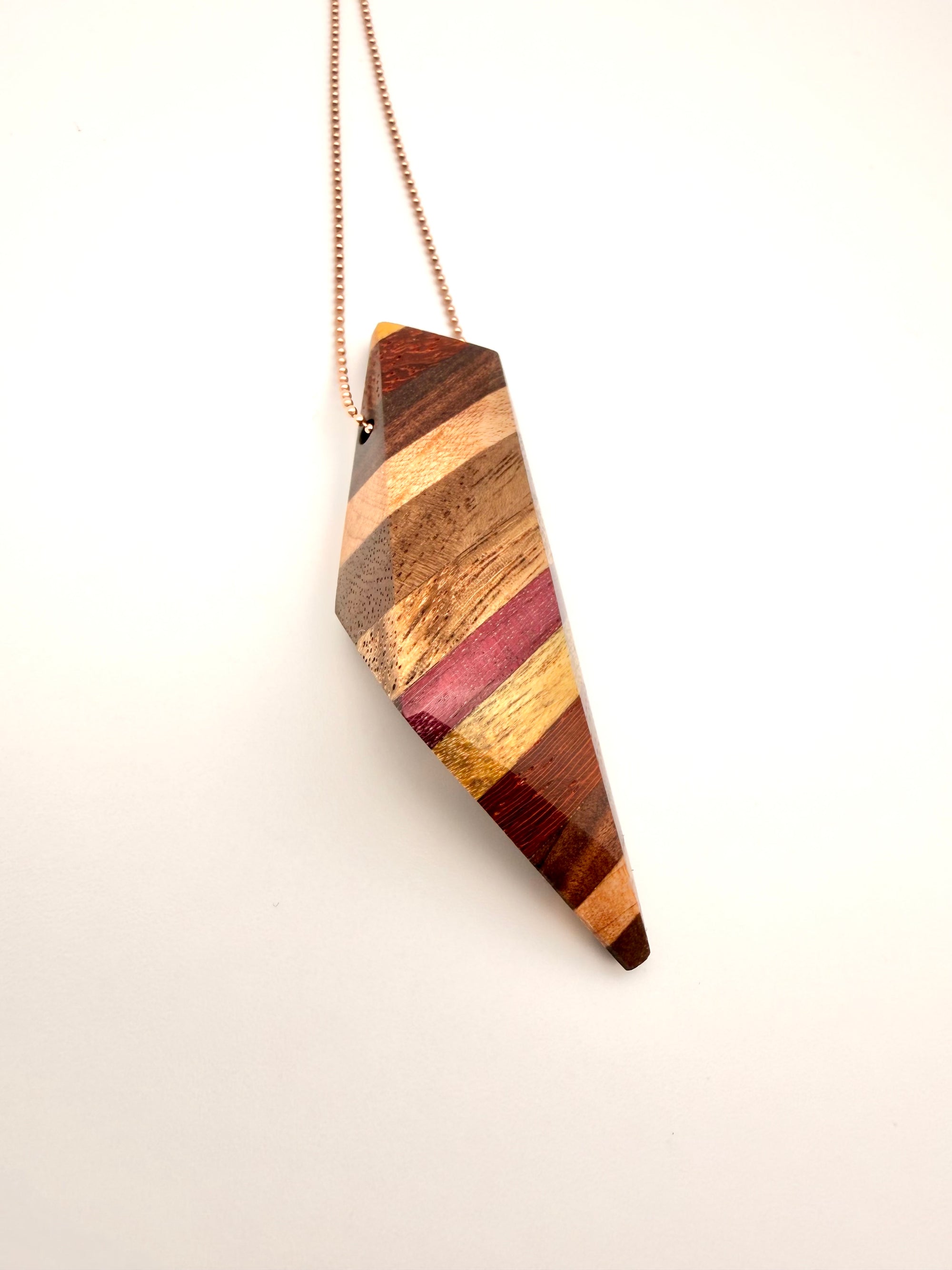 Rainbow Wood Pendant