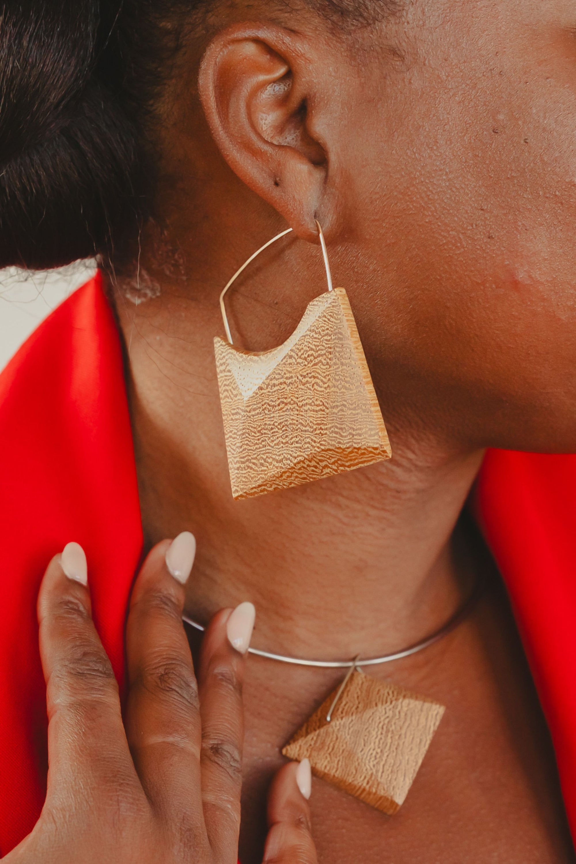 Lati Geo Wing Earrings