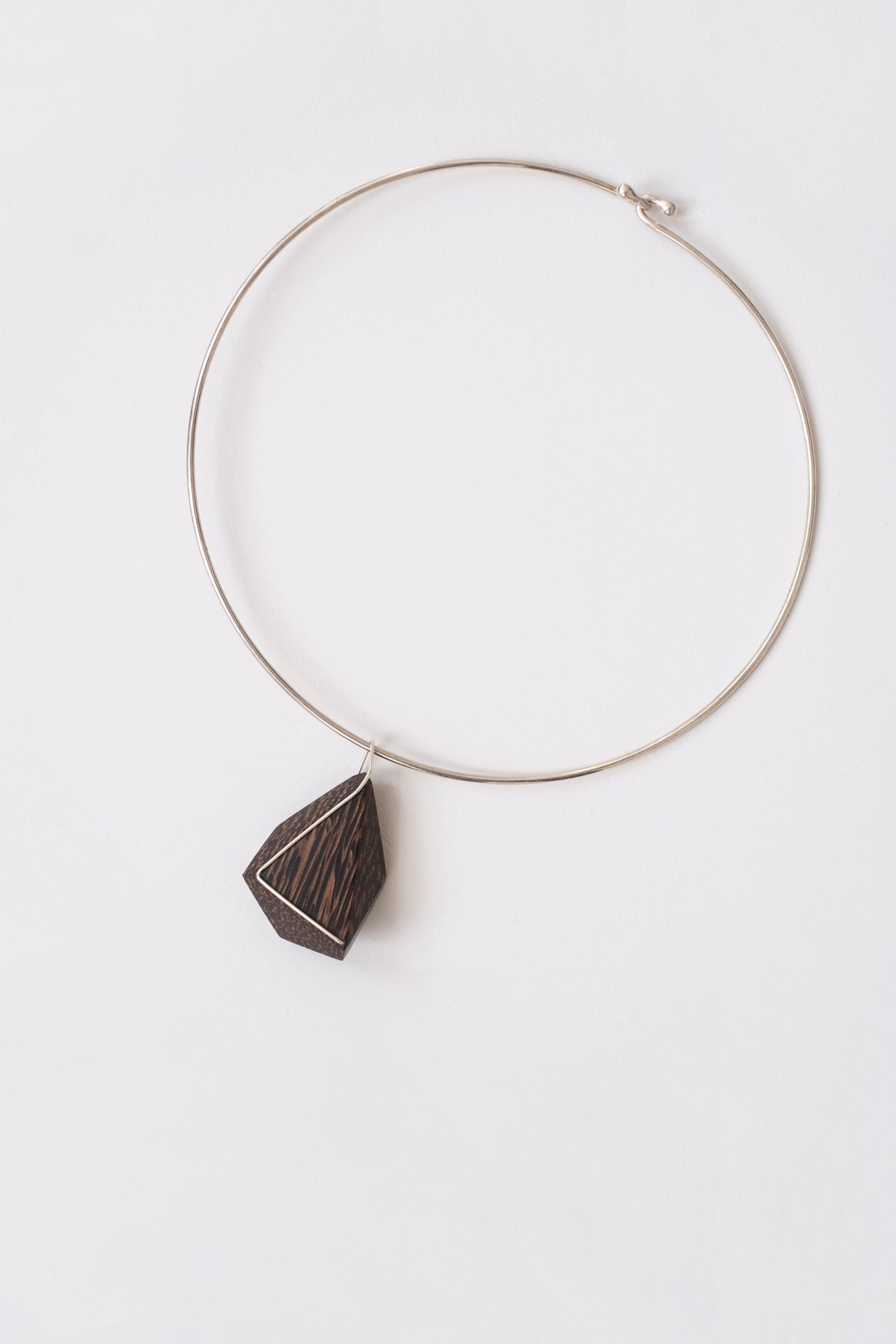 Black Palm 'Linear Solution' Silver Collar
