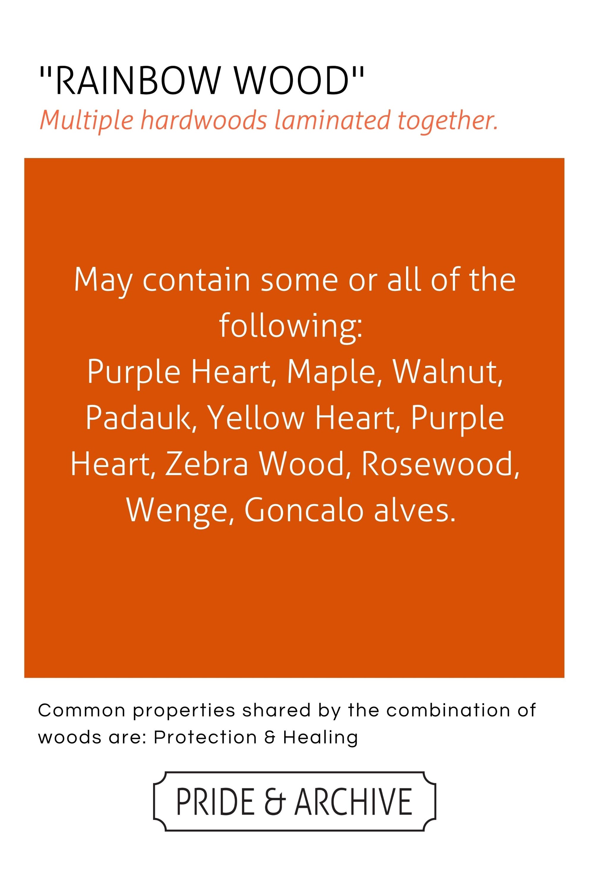 “Rainbow” Wood New Teardrop